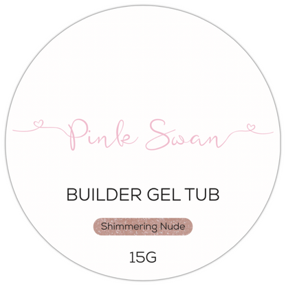 Shimmering Nude Builder Gel Tub (Hard Gel)